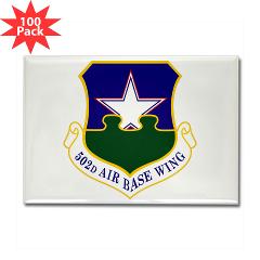 502ABW - M01 - 01 - 502nd Air Base Wing - Rectangle Magnet (100 pack)