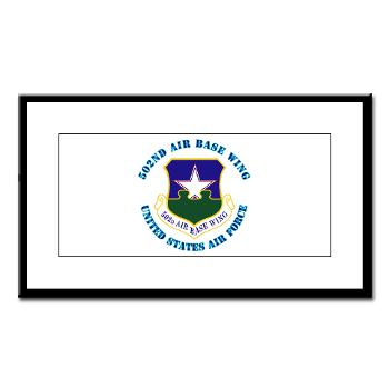 502ABW - M01 - 02 - 502nd Air Base Wing with Text - Small Framed Print - Click Image to Close