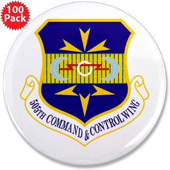 505CCW - M01 - 01 - 505th Command and Control Wing - 3.5" Button (100 pack)