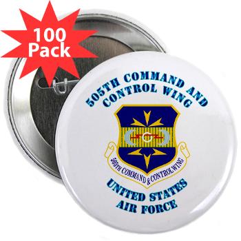 505CCW - M01 - 01 - 505th Command and Control Wing with Text - 2.25" Button (100 pack)