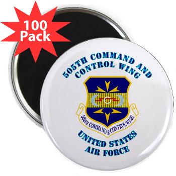 505CCW - M01 - 01 - 505th Command and Control Wing with Text - 2.25" Magnet (100 pack)