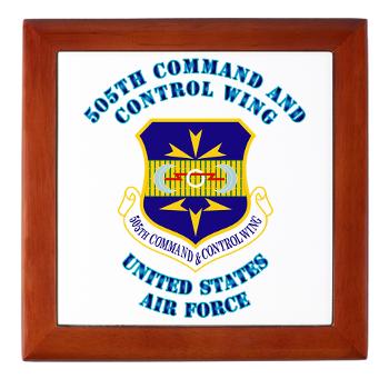 505CCW - M01 - 03 - 505th Command and Control Wing with Text - Keepsake Box