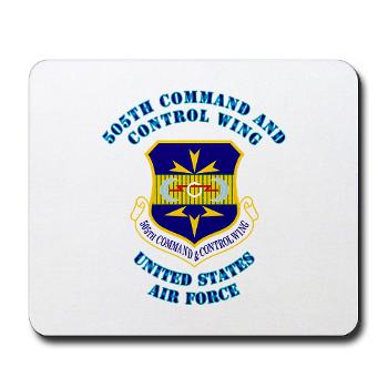 505CCW - M01 - 03 - 505th Command and Control Wing with Text - Mousepad