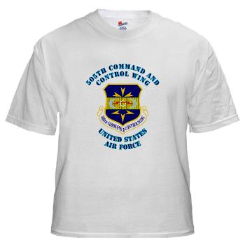 505CCW - A01 - 04 - 505th Command and Control Wing with Text - White t-Shirt