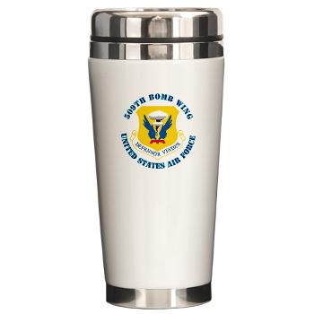 509BW - M01 - 03 - 509th Bomb Wing with Text - Ceramic Travel Mug - Click Image to Close