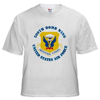 509BW - A01 - 04 - 509th Bomb Wing with Text - White t-Shirt