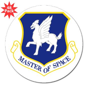 50SW - M01 - 01 - 50th Space Wing - 3" Lapel Sticker (48 pk) - Click Image to Close
