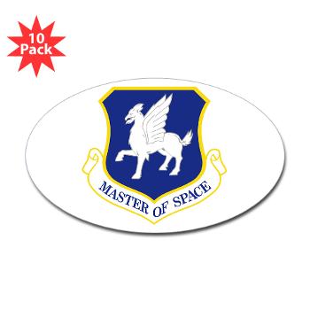 50SW - M01 - 01 - 50th Space Wing - Sticker (Oval 10 pk)