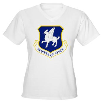 50SW - A01 - 04 - 50th Space Wing - Women's V-Neck T-Shirt