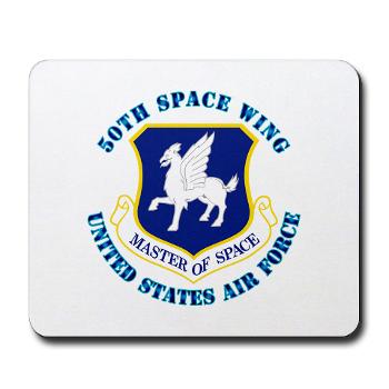 50SW - M01 - 03 - 50th Space Wing with Text - Mousepad
