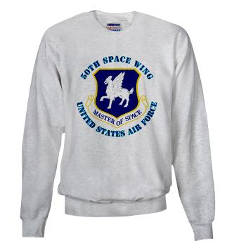 50SW - A01 - 03 - 50th Space Wing with Text - Sweatshirt