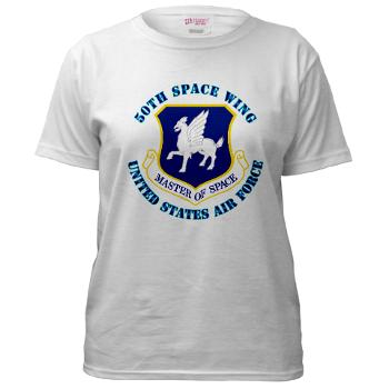 50SW - A01 - 04 - 50th Space Wing with Text - Women's T-Shirt