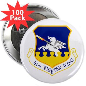 51FW - M01 - 01 - 51st Fighter Wing - 2.25" Button (100 pack) - Click Image to Close