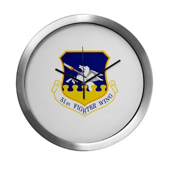 51FW - M01 - 03 - 51st Fighter Wing - Modern Wall Clock