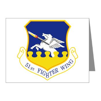 51FW - M01 - 02 - 51st Fighter Wing - Note Cards (Pk of 20)