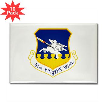51FW - M01 - 01 - 51st Fighter Wing - Rectangle Magnet (10 pack) - Click Image to Close
