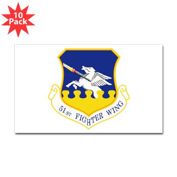 51FW - M01 - 01 - 51st Fighter Wing - Sticker (Rectangle 10 pk)