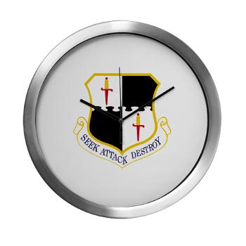 52FW - M01 - 03 - 52nd Fighter Wing - Modern Wall Clock