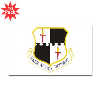 52FW - M01 - 01 - 52nd Fighter Wing - Sticker (Rectangle 10 pk)