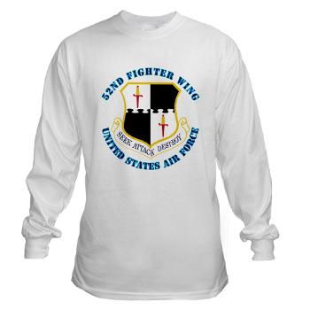 52FW - A01 - 03 - 52nd Fighter Wing with Text - Long Sleeve T-Shirt