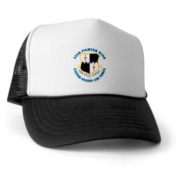52FW - A01 - 02 - 52nd Fighter Wing with Text - Trucker Hat