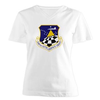 548IG - A01 - 04 - 548th Intelligence Group - Women's V-Neck T-Shirt