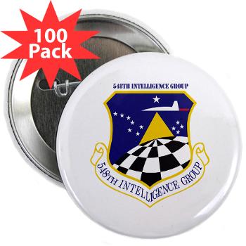 548IG - M01 - 01 - 548th Intelligence Group with Text - 2.25" Button (100 pack)