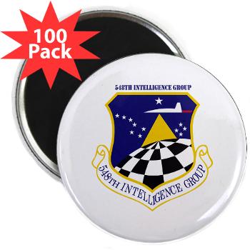 548IG - M01 - 01 - 548th Intelligence Group with Text - 2.25" Magnet (100 pack)