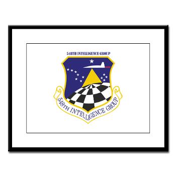 548IG - M01 - 02 - 548th Intelligence Group with Text - Large Framed Print