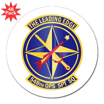 548OSS - M01 - 01 - 548th Operations Support Squadron - 3" Lapel Sticker (48 pk)