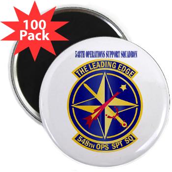 548OSS - M01 - 01 - 548th Operations Support Squadron with Text - 2.25" Magnet (100 pack)
