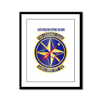 548OSS - M01 - 02 - 548th Operations Support Squadron with Text - Framed Panel Print