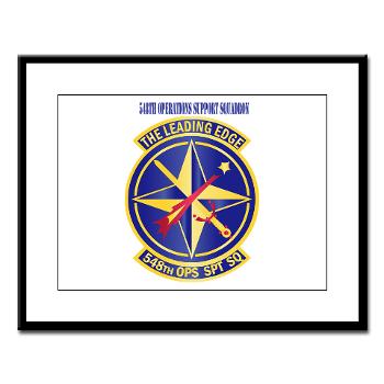 548OSS - M01 - 02 - 548th Operations Support Squadron with Text - Large Framed Print