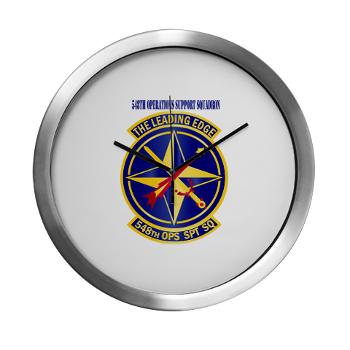 548OSS - M01 - 03 - 548th Operations Support Squadron with Text - Modern Wall Clock