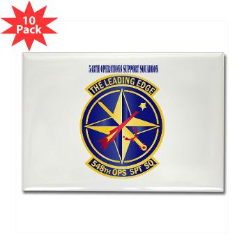 548OSS - M01 - 01 - 548th Operations Support Squadron with Text - Rectangle Magnet (10 pack)