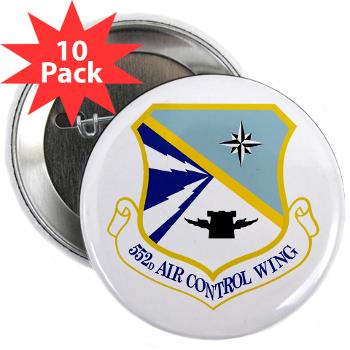 552ACW - M01 - 01 - 552nd Air Control Wing - 2.25" Button (10 pack)