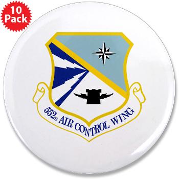 552ACW - M01 - 01 - 552nd Air Control Wing - 3.5" Button (10 pack) - Click Image to Close