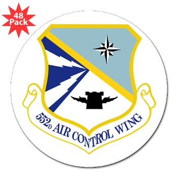 552ACW - M01 - 01 - 552nd Air Control Wing - 3" Lapel Sticker (48 pk) - Click Image to Close