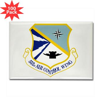 552ACW - M01 - 01 - 552nd Air Control Wing - Rectangle Magnet (100 pack)
