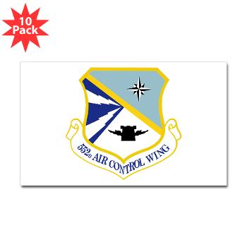 552ACW - M01 - 01 - 552nd Air Control Wing - Sticker (Rectangle 10 pk)