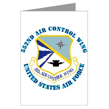 552ACW - M01 - 02 - 552nd Air Control Wing with Text - Greeting Cards (Pk of 10) - Click Image to Close
