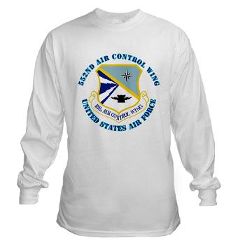 552ACW - A01 - 03 - 552nd Air Control Wing with Text - Long Sleeve T-Shirt