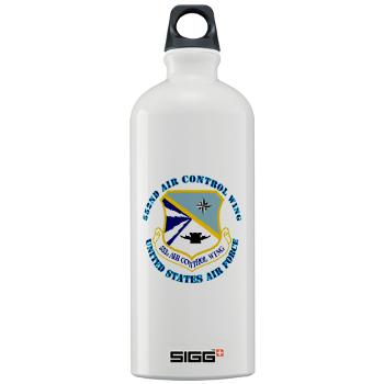 552ACW - M01 - 03 - 552nd Air Control Wing with Text - Sigg Water Bottle 1.0L