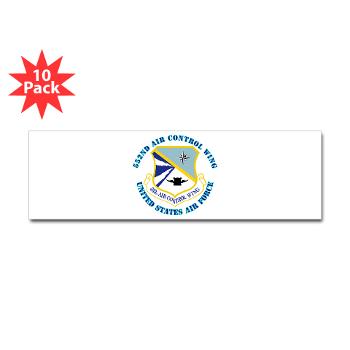 552ACW - M01 - 01 - 552nd Air Control Wing with Text - Sticker (Bumper 10 pk)