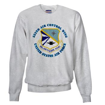 552ACW - A01 - 03 - 552nd Air Control Wing with Text - Sweatshirt