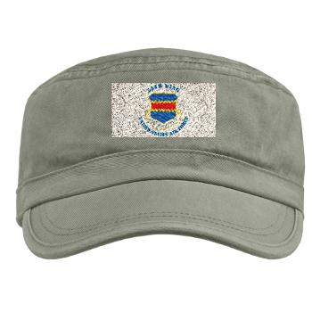 55W - A01 - 01 - 55th Wing with Text - Military Cap
