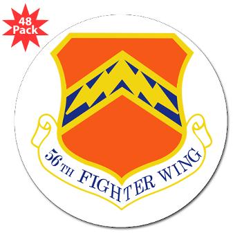 56FW - M01 - 01 - 56th Fighter Wing - 3" Lapel Sticker (48 pk)