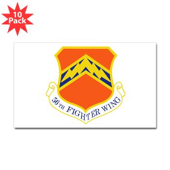56FW - M01 - 01 - 56th Fighter Wing - Sticker (Rectangle 10 pk)
