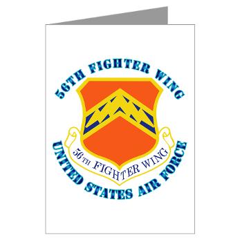 56FW - M01 - 02 - 56th Fighter Wing with Text - Greeting Cards (Pk of 20) - Click Image to Close
