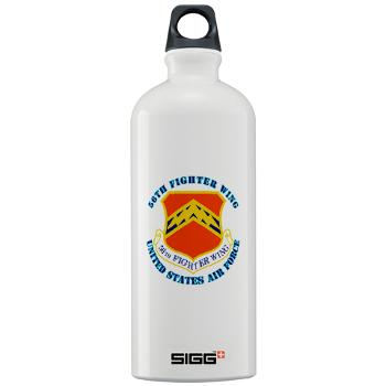 56FW - M01 - 03 - 56th Fighter Wing with Text - Sigg Water Bottle 1.0L